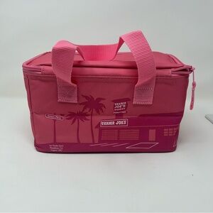 Trader Joe’s Limited Edition Mini Insulated Tote Bag in Pink Lunch Bag Beach Bag